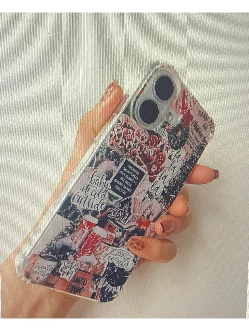 Oubliert Aesthetic Christmas Collage Case for iPhone 17